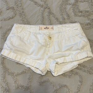 Hollister Women's Low Rise White Shorts